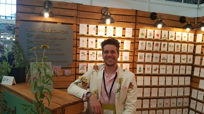 Lewis Stevens of the Seed Card Company at Progressive Greetings LiveG live 