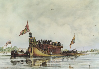 Nineteenth century picture of a barge