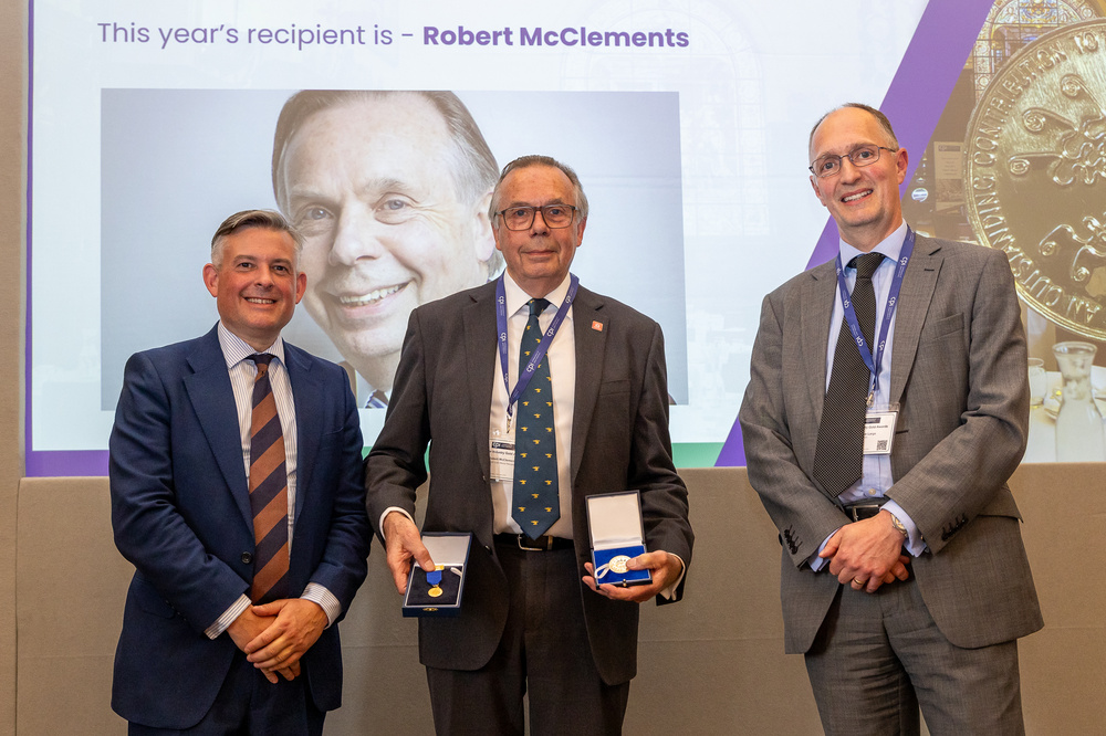 Paper Gold Medal awarded to Robert McClements for his outstanding and sustained contribution to the UK’s Paper-based Industries