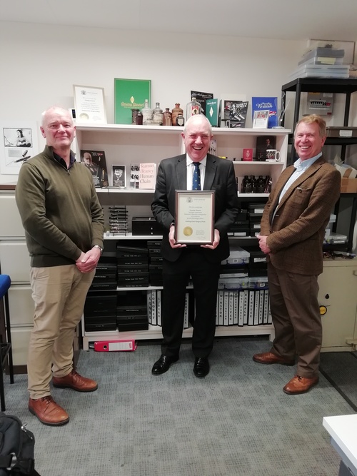 Chair of Warrants Committee visits Warrant holders Conway Stewart.