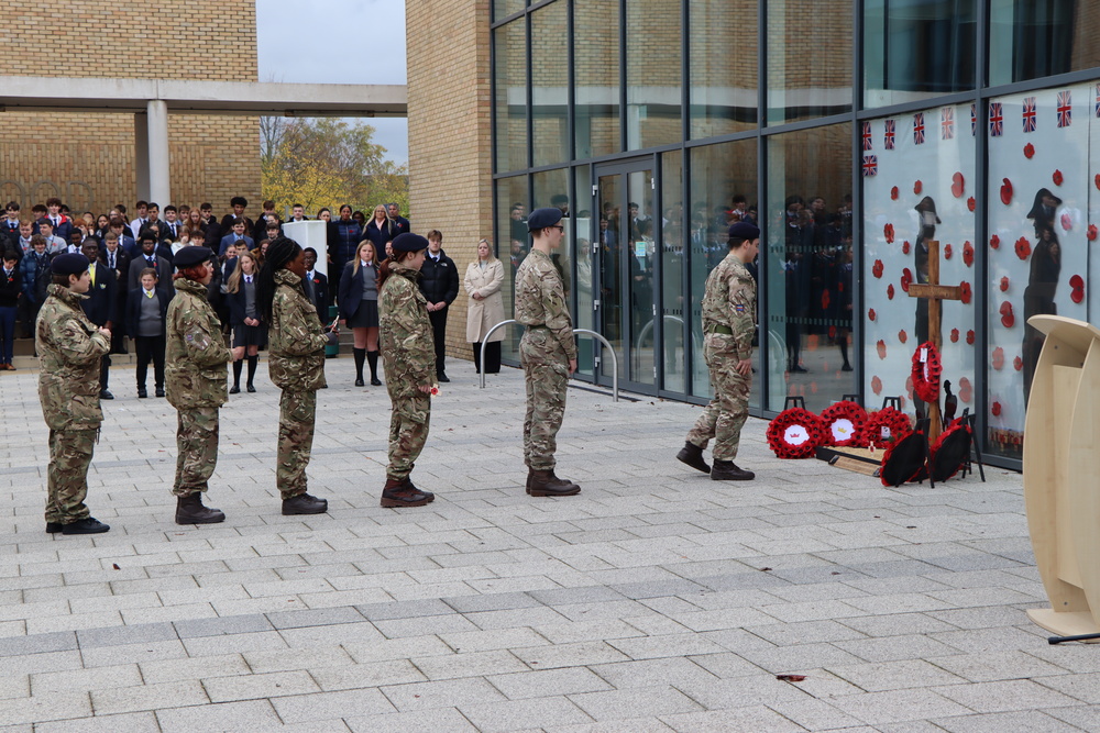 Stationers' Crown Woods Academy marked Remembrance Day 