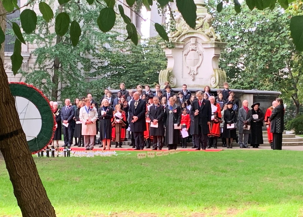 The Master attends The Garden of Remembrance  service at St Paul's Cathedral