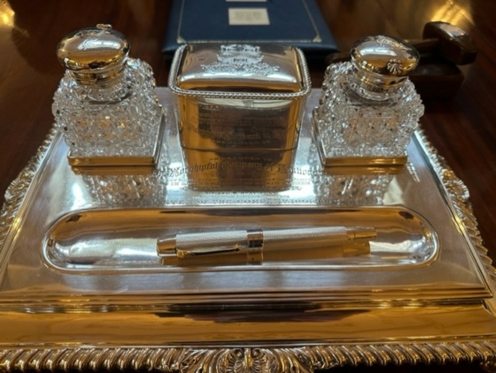 Ceremony pen presented to The Master