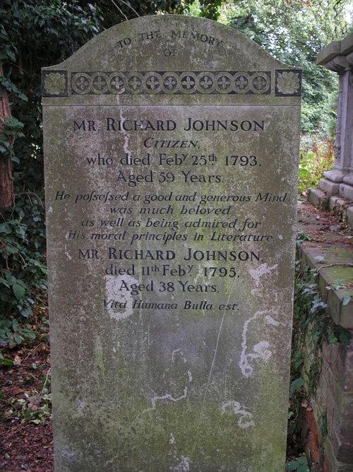 The Annual Inspection of Past Master Richard Johnson's Grave