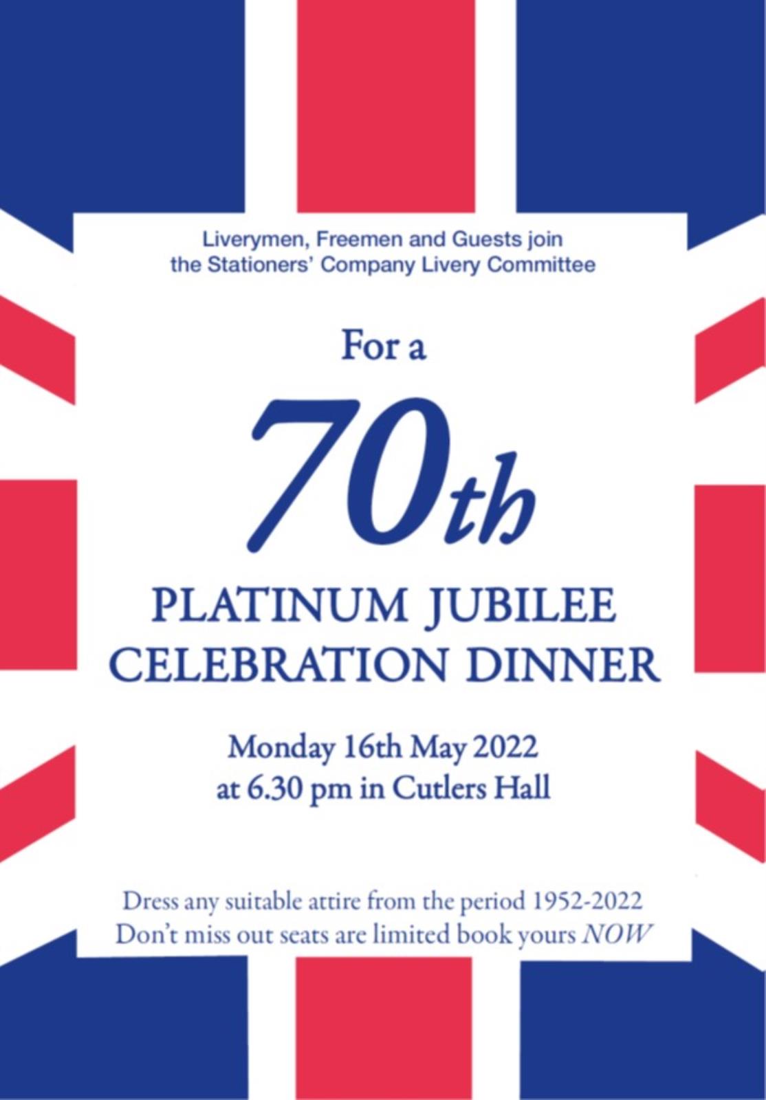 LivCom Spring Dinner- a celebration for the Queen's Platinum Jubilee
