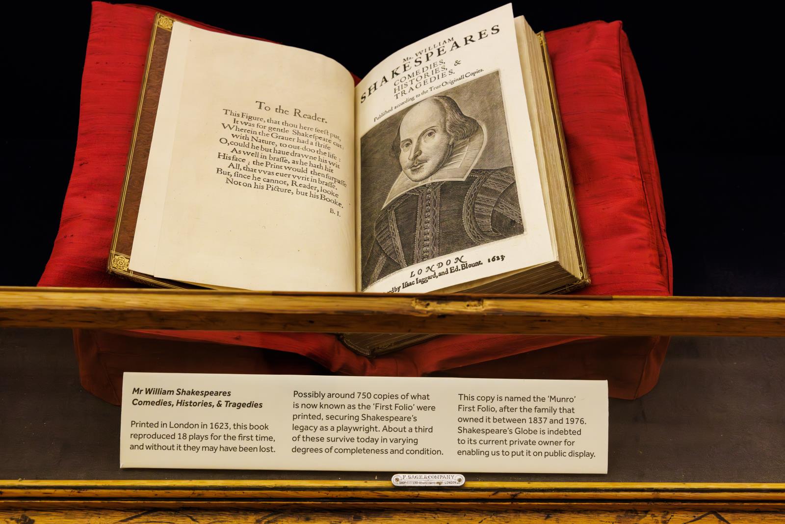 Shakespeare's First Folio 400th Anniversary Dinner - 6 November 2023