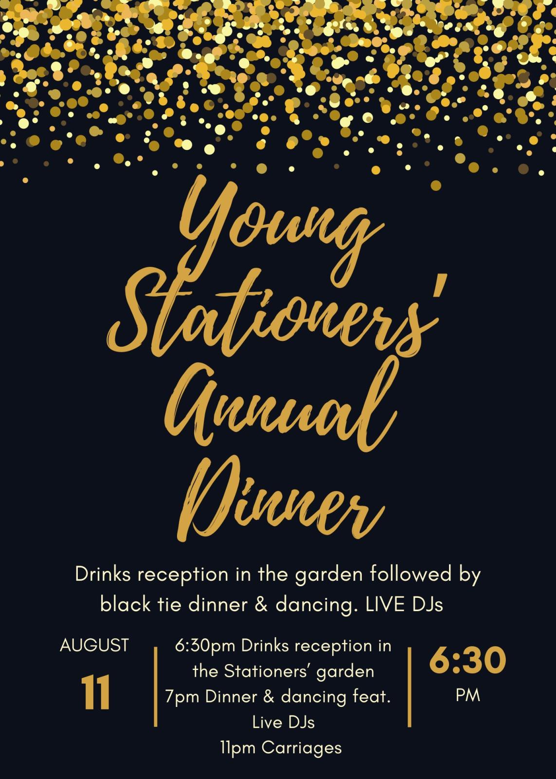 Young Stationers' Annual Dinner 2023 - 11 August