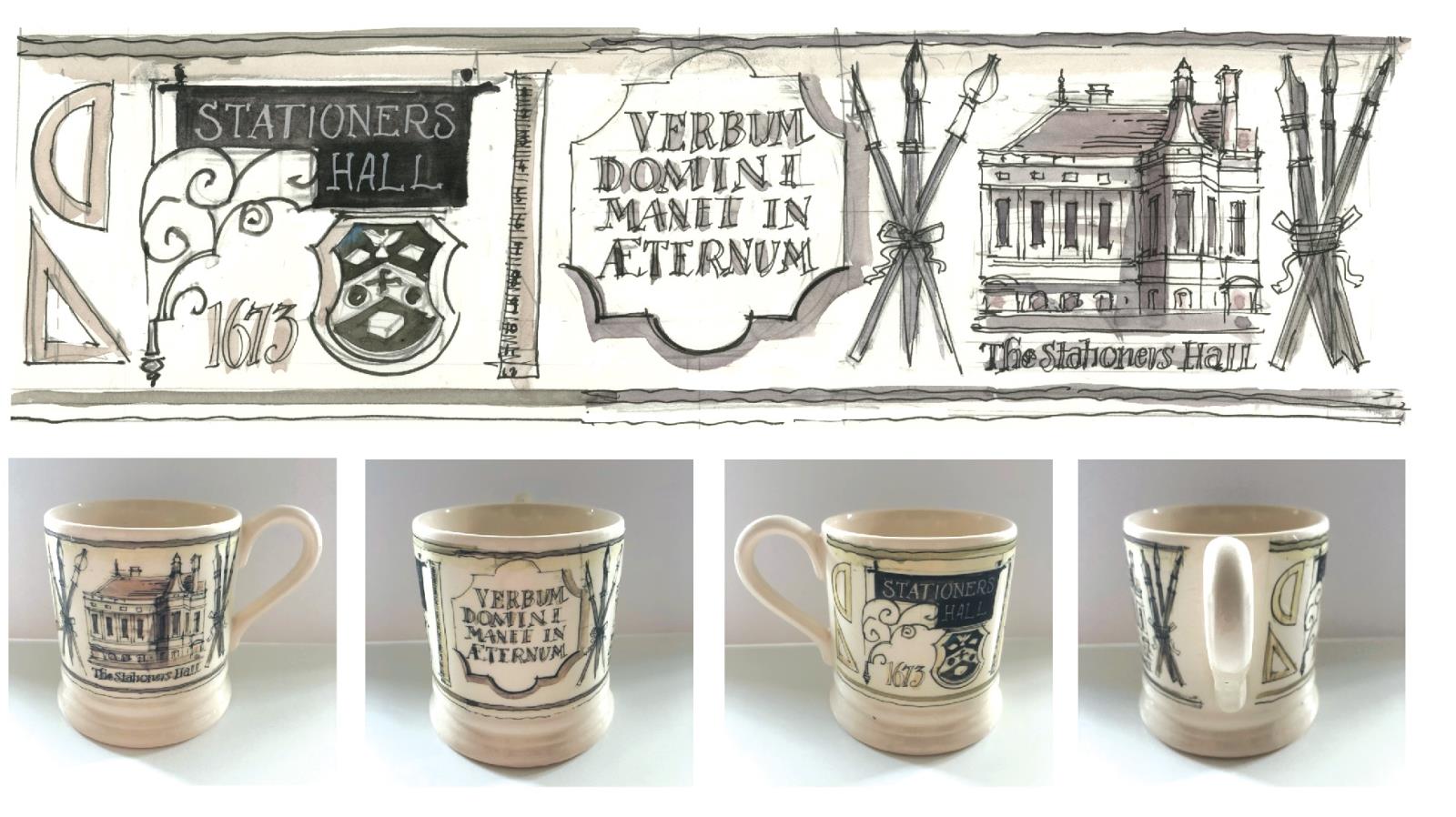 Emma Bridgewater 'Stationers' Hall' Mugs (collection only)